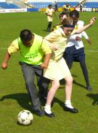 a good block tackle in a training game